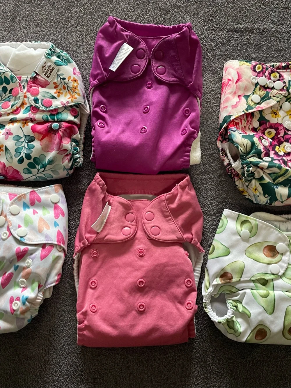 Reusable Cloth Diaper - Pink & Magenta Set